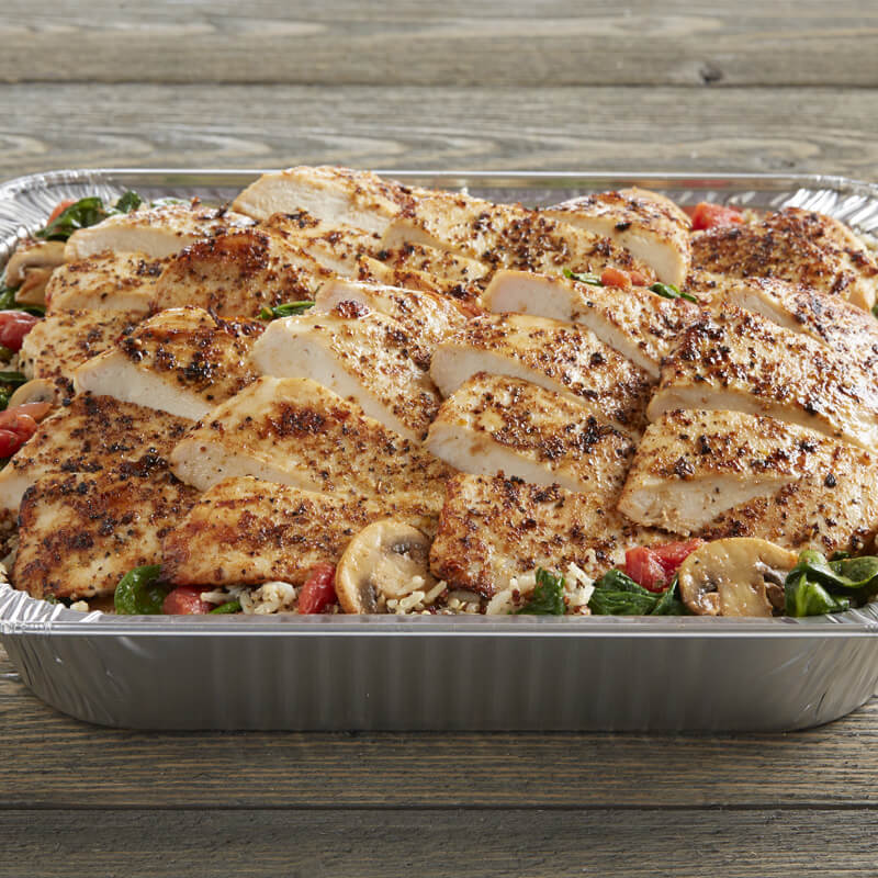 Large Party Roasted Chicken Peruvian Quinoa Bowl Menu BJ's